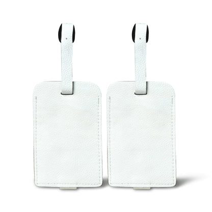 Classy Leather Bags White Leather Luggage Tags Set - AVBL MRKT (3)