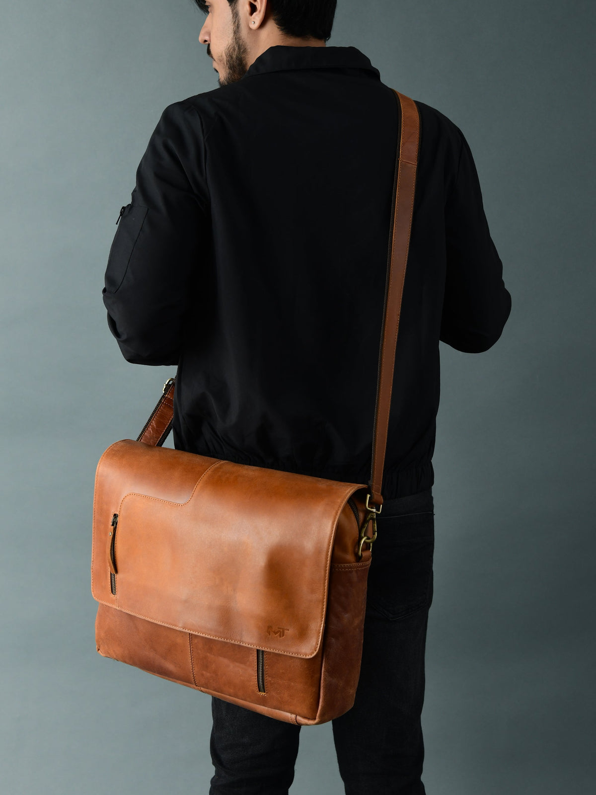 Classy Leather Bags Wilson Tan Leather Crossbody Bag - AVBL MRKT (3)