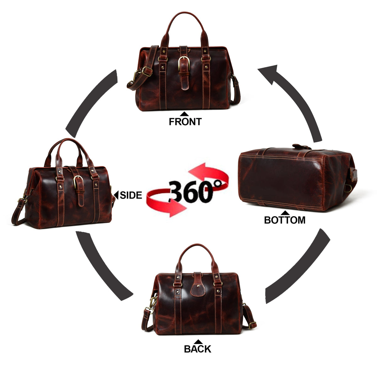 Classy Leather Bags Wineberry Chic Handbag - AVBL MRKT (11)