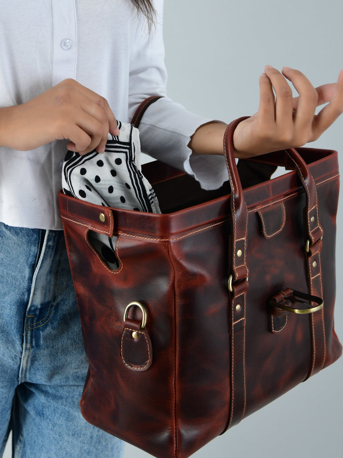 Classy Leather Bags Wineberry Chic Handbag - AVBL MRKT (12)