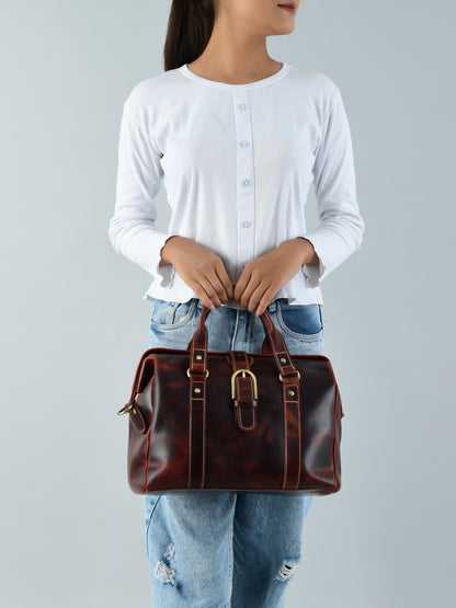 Classy Leather Bags Wineberry Chic Handbag - AVBL MRKT (2)