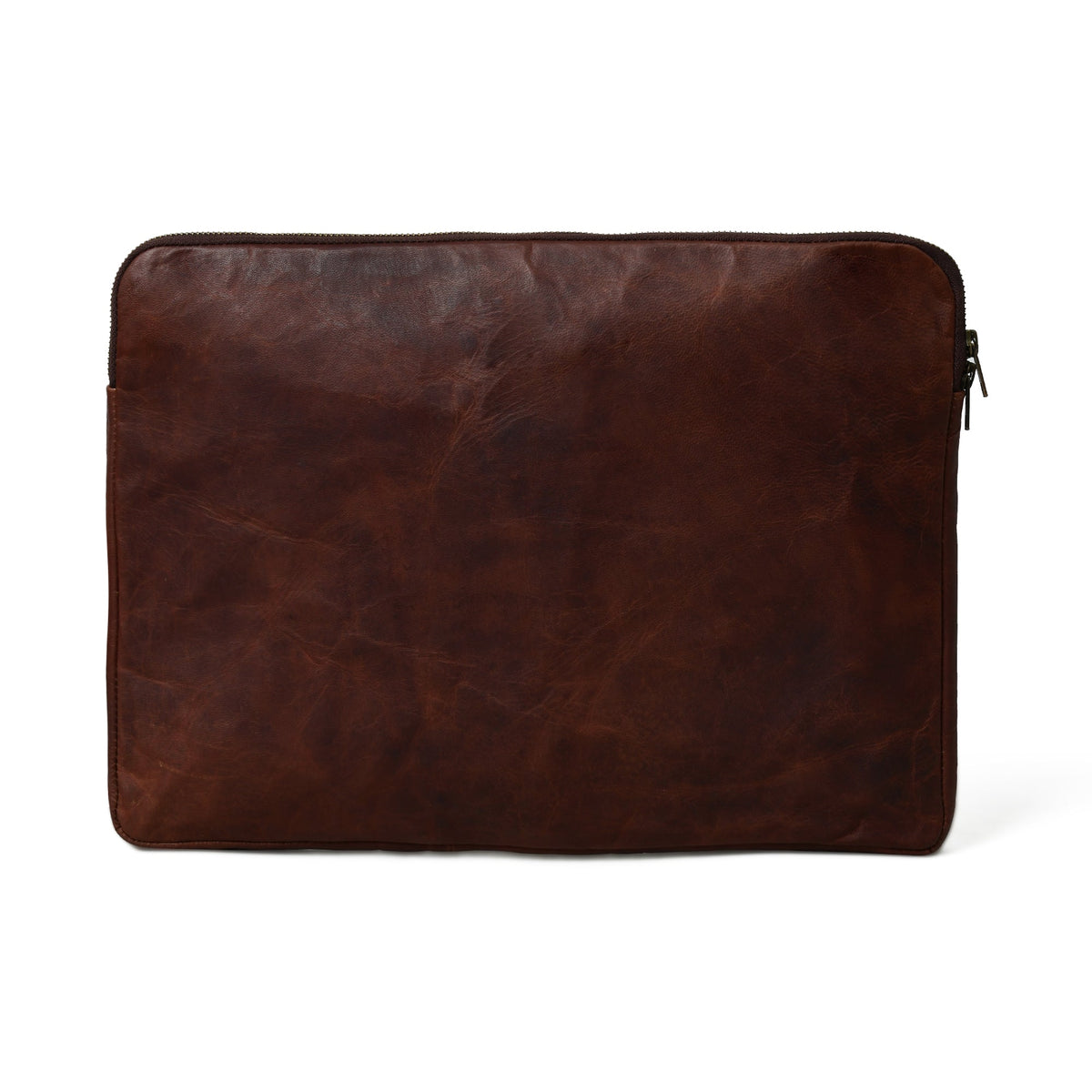 Classy Leather Bags Zento Laptop Sleeve - Dark Brown - AVBL MRKT (1)