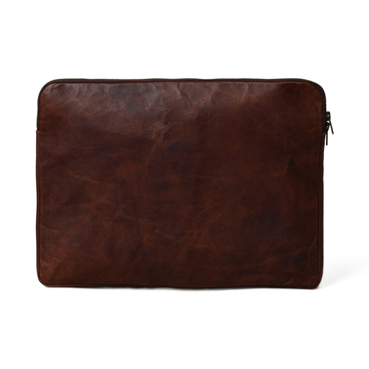 Classy Leather Bags Zento Laptop Sleeve - Dark Brown - AVBL MRKT (1)
