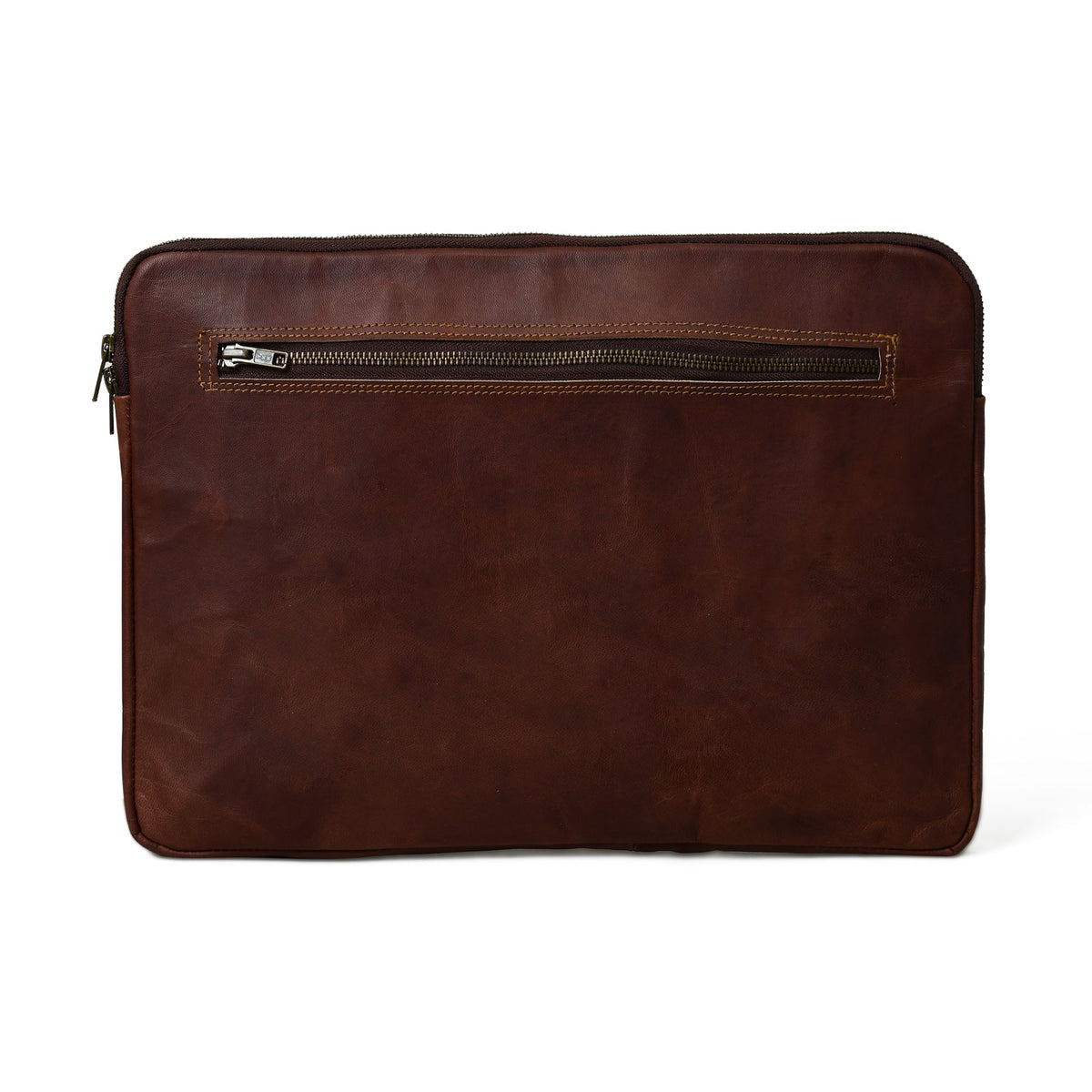 Classy Leather Bags Zento Laptop Sleeve - Dark Brown - AVBL MRKT (7)
