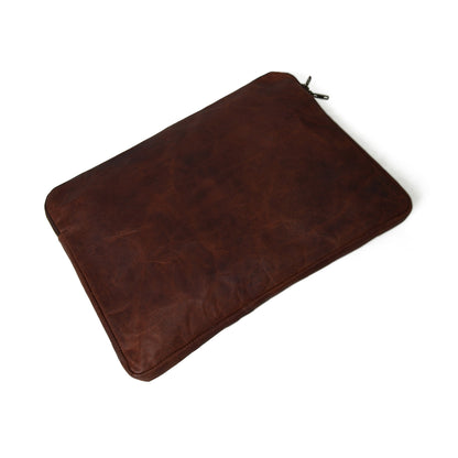 Classy Leather Bags Zento Laptop Sleeve - Dark Brown - AVBL MRKT (8)