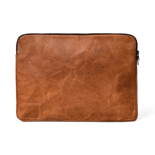 Classy Leather Bags Zento Laptop Sleeve - Tan Brown - AVBL MRKT (1)