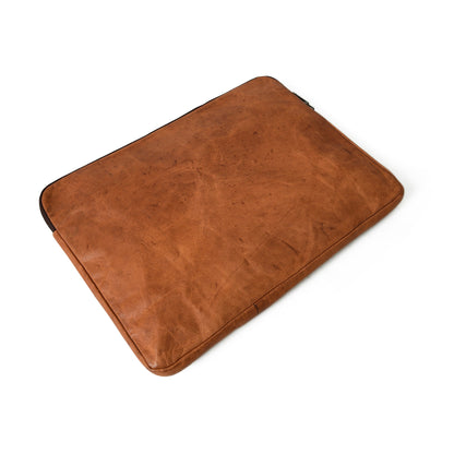 Classy Leather Bags Zento Laptop Sleeve - Tan Brown - AVBL MRKT (10)