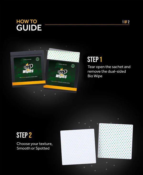 Crep Protect Dual-sided Sneakers and Shoes Cleaning Wipes (12 Pack) Footwear Boot Slides Care for Unisex Adult Mens Womens Kids GS Youth Hypebeast - AVBL MRKT (7)