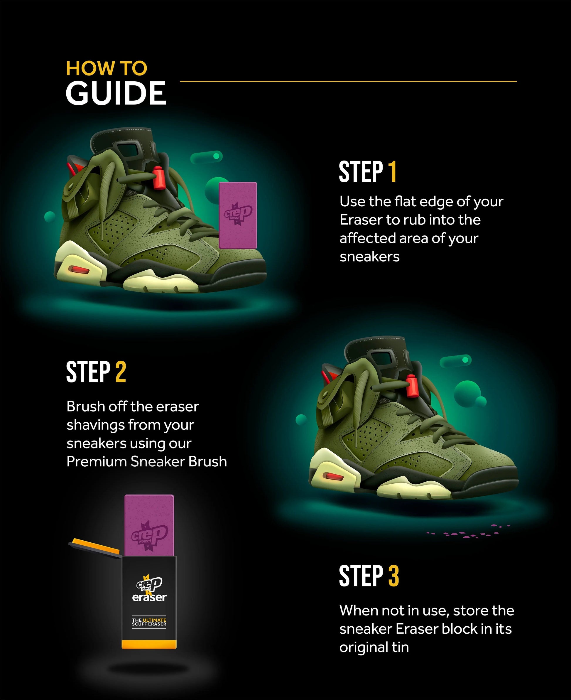 Crep Protect Ultimate Bundle Box Pack (Solution / Wipes / Pills / Brush / Cloth) Footwear Sneaker Boot Slides Care for Unisex Adult Mens Womens Kids GS Youth Hypebeast - AVBL MRKT (10)