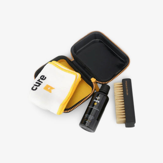 Crep Protect Ultimate Shoe Cure Cleaning Travel Kit (Solution / Brush / Cloth) Footwear Shoe Boot Slides Care for Unisex Adult Mens Womens Kids GS Youth Hypebeast - AVBL MRKT (1)