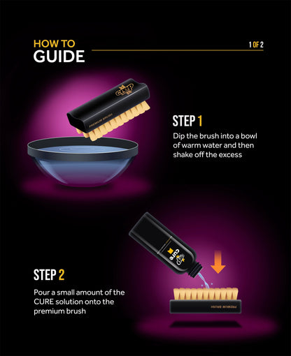 Crep Protect Ultimate Shoe Cure Cleaning Travel Kit (Solution / Brush / Cloth) Footwear Shoe Boot Slides Care for Unisex Adult Mens Womens Kids GS Youth Hypebeast - AVBL MRKT (6)