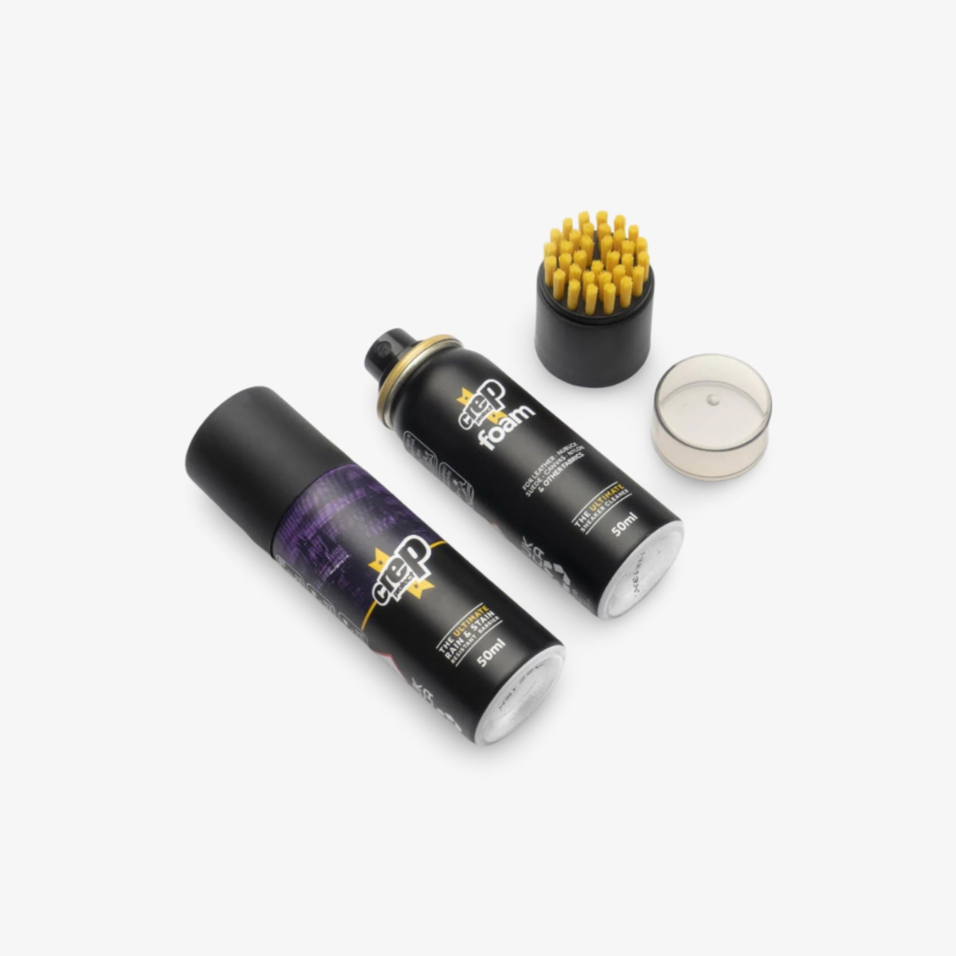 Crep Protect Ultimate Sneaker Care Starter Pack (Foam / Spray / 6 Wipes) Footwear Shoe Boot Slides Care for Unisex Adult Mens Womens Kids GS Youth Hypebeast - AVBL MRKT (1)