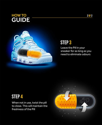Crep Protect Ultimate Sneaker Freshener Pill (2 Pack) Footwear Shoe Boot Slides Smell Fragrance Care for Unisex Adult Mens Womens Kids GS Youth Hypebeast - AVBL MRKT (9)