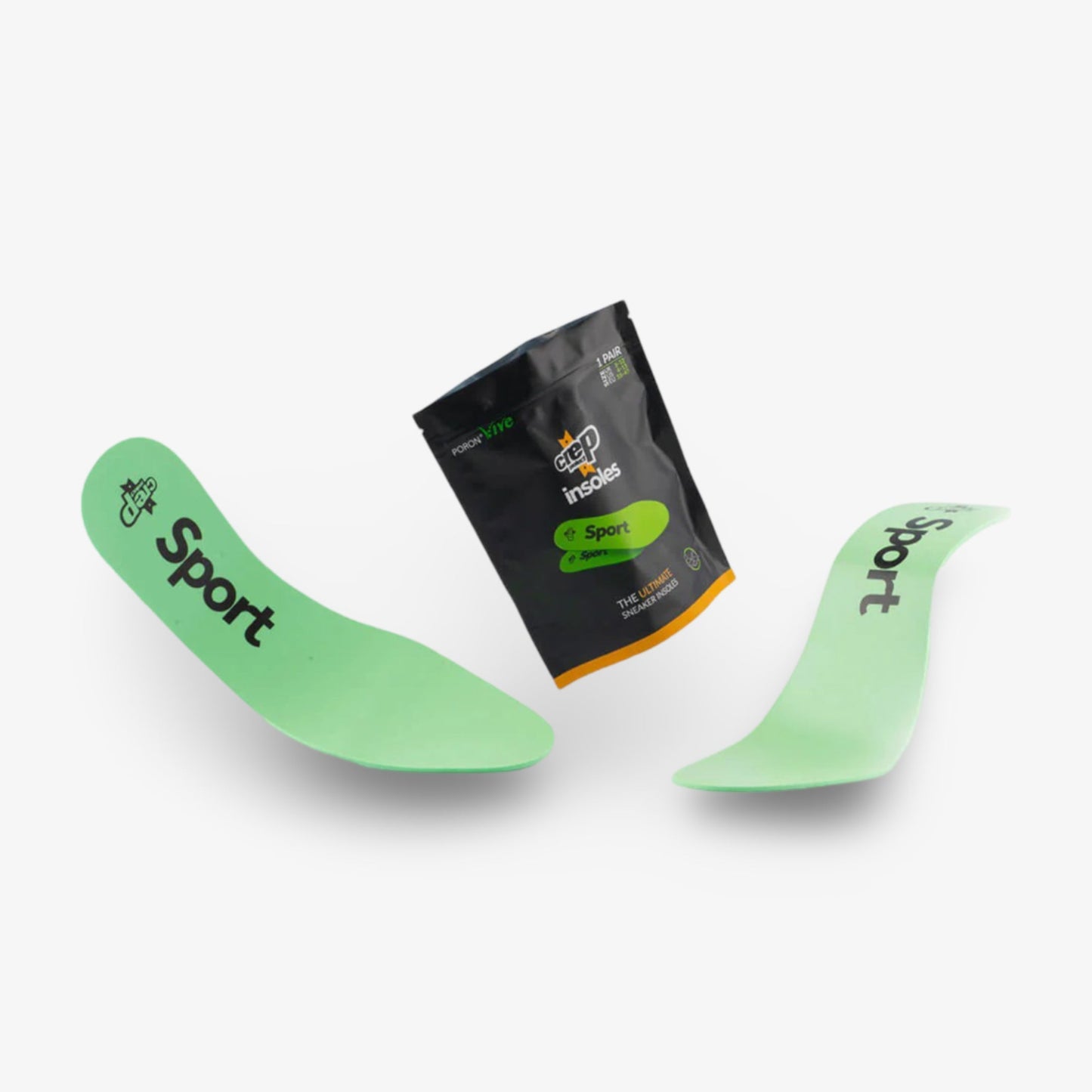 Crep Protect Ultimate Sneaker Poron Vive Insoles (Sport) Neon Green Comfortable Walking Running Replacement Sole Inserts for Unisex Adult Mens Womens Kids GS Youth Hypebeast - AVBL MRKT (1)