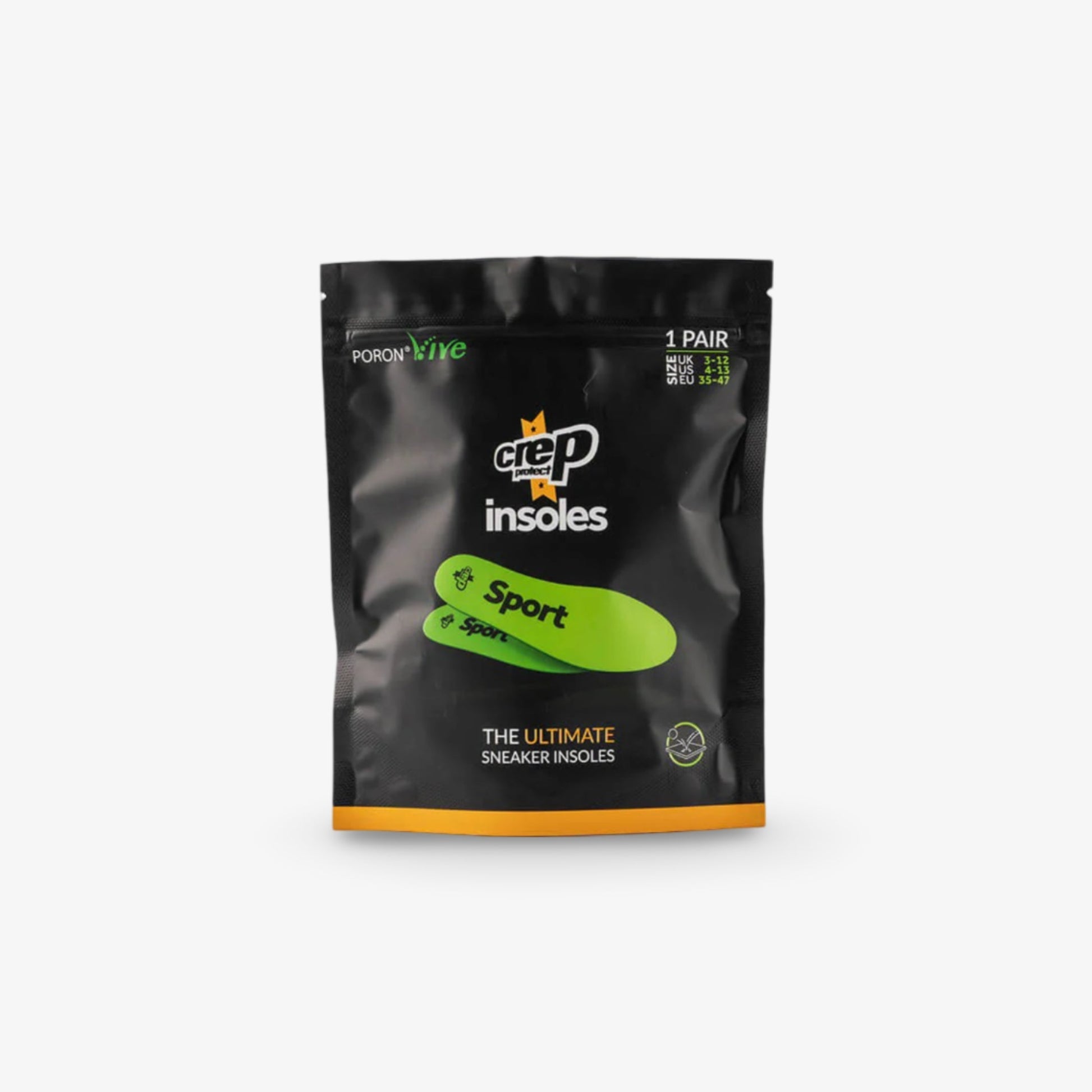 Crep Protect Ultimate Sneaker Poron Vive Insoles (Sport) Neon Green Comfortable Walking Running Replacement Sole Inserts for Unisex Adult Mens Womens Kids GS Youth Hypebeast - AVBL MRKT (2)