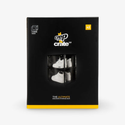 Crep Protect Ultimate Sneaker Storage Box Crate 2.0 (2 Pack) Footwear Shoe Boot Slides Display Collection for Unisex Adult Mens Womens Kids GS Youth Hypebeast - AVBL MRKT (6)