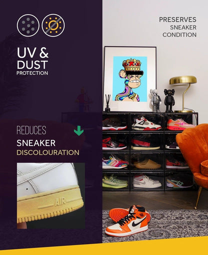 Crep Protect Ultimate Sneaker Storage Box Crate 2.0 (2 Pack) Footwear Shoe Boot Slides Display Collection for Unisex Adult Mens Womens Kids GS Youth Hypebeast - AVBL MRKT (9)