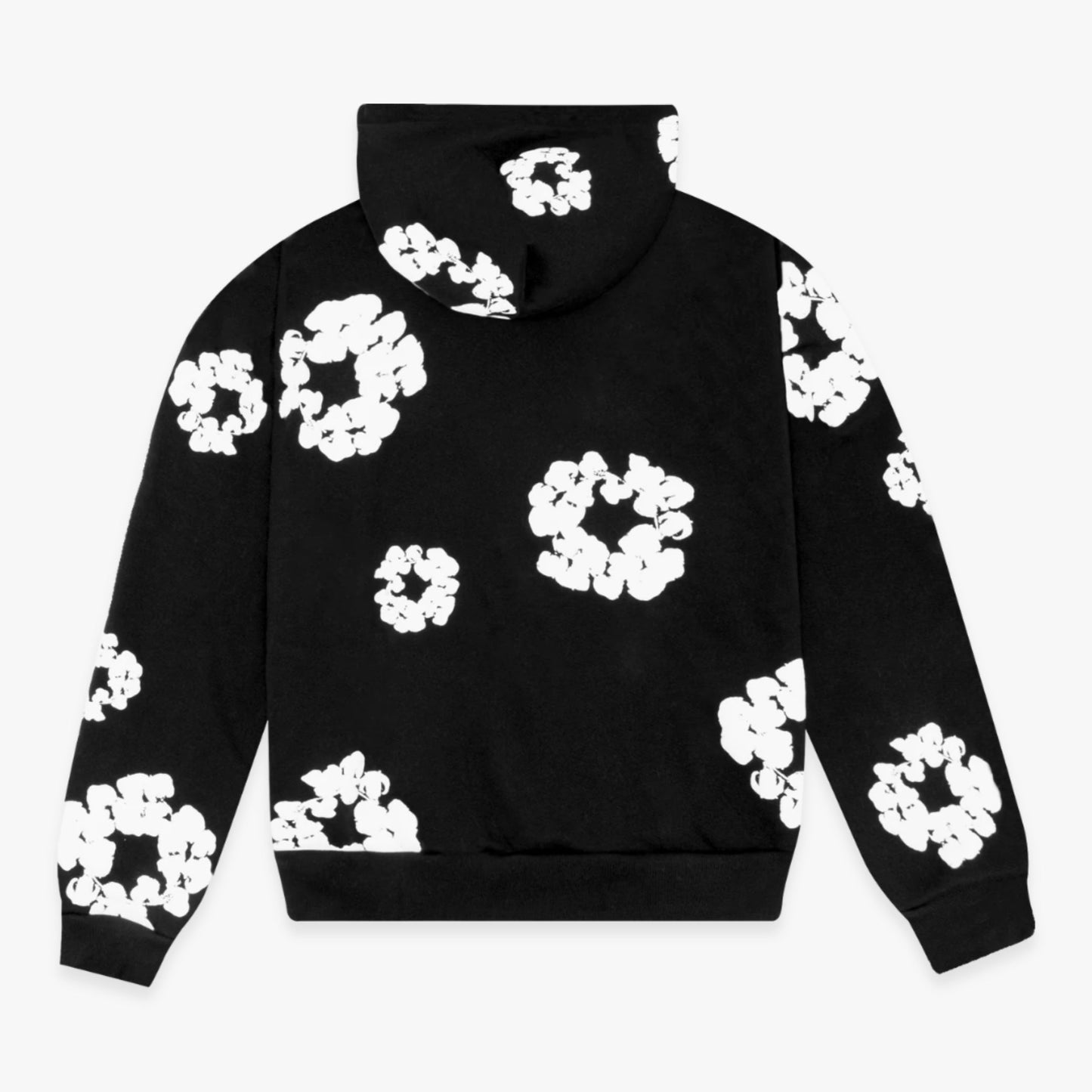 Denim Tears Pullover Hooded Sweatshirt 'The Cotton Wreath' Black (FW23) [301-010-30] Casual Fashion Hoodie Sweater for Unisex Adult Mens Hypebeast - AVBL MRKT (2)