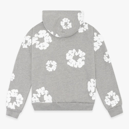 Denim Tears Pullover Hooded Sweatshirt 'The Cotton Wreath' Grey (FW23) [301-070-30] Casual Fashion Hoodie Sweater for Unisex Adult Mens Hypebeast - AVBL MRKT (2)