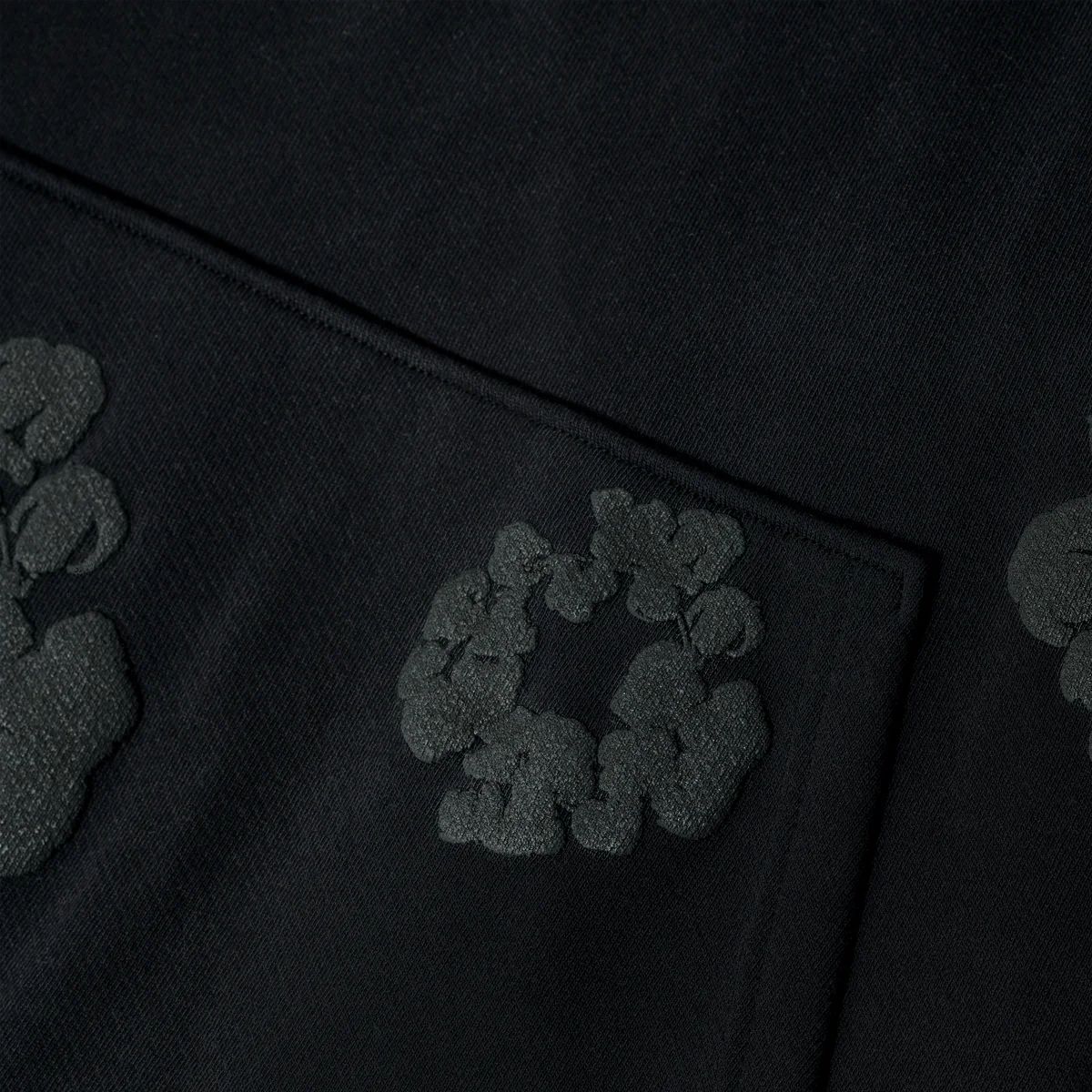 Denim Tears Pullover Hooded Sweatshirt 'The Cotton Wreath Monochrome' Black (SS24) [013-006-140] Casual Fashion Hoodie Sweater for Unisex Adult Mens Hypebeast - AVBL MRKT (4)