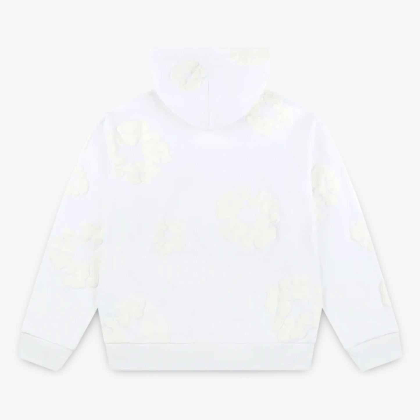 Denim Tears Pullover Hooded Sweatshirt 'The Cotton Wreath Monochrome' White (SS24) [SS24CH0020] Casual Fashion Hoodie Sweater for Unisex Adult Mens Hypebeast - AVBL MRKT (2)
