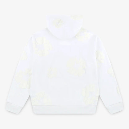 Denim Tears Pullover Hooded Sweatshirt 'The Cotton Wreath Monochrome' White (SS24) [SS24CH0020] Casual Fashion Hoodie Sweater for Unisex Adult Mens Hypebeast - AVBL MRKT (2)