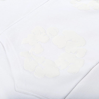 Denim Tears Pullover Hooded Sweatshirt 'The Cotton Wreath Monochrome' White (SS24) [SS24CH0020] Casual Fashion Hoodie Sweater for Unisex Adult Mens Hypebeast - AVBL MRKT (4)