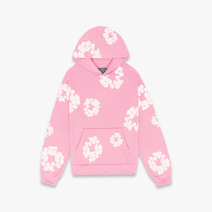 Denim Tears Pullover Hooded Sweatshirt 'The Cotton Wreath' Pink (FW23) [301-100-30] Casual Fashion Hoodie Sweater for Unisex Adult Mens Hypebeast - AVBL MRKT (1)