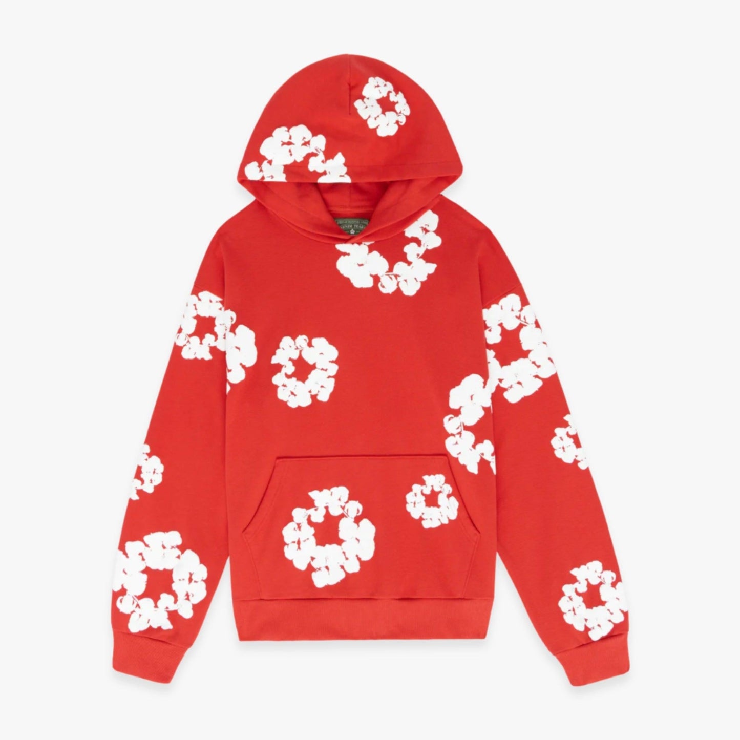 Denim Tears Pullover Hooded Sweatshirt 'The Cotton Wreath' Red (FW23) [301-300-30] Casual Fashion Hoodie Sweater for Unisex Adult Mens Hypebeast - AVBL MRKT (1)