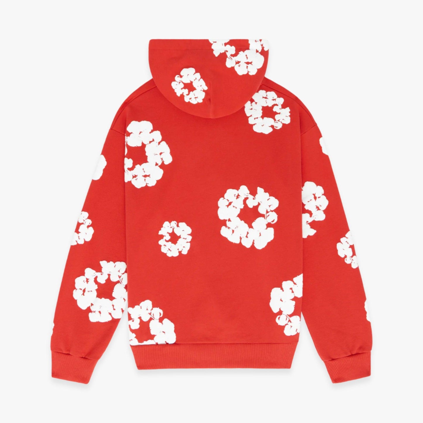 Denim Tears Pullover Hooded Sweatshirt 'The Cotton Wreath' Red (FW23) [301-300-30] Casual Fashion Hoodie Sweater for Unisex Adult Mens Hypebeast - AVBL MRKT (2)