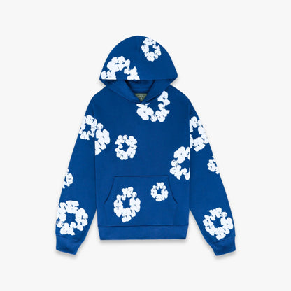 Denim Tears Pullover Hooded Sweatshirt 'The Cotton Wreath' Royal Blue (FW23) [301-020-30] Casual Fashion Hoodie Sweater for Unisex Adult Mens Hypebeast - AVBL MRKT (1)
