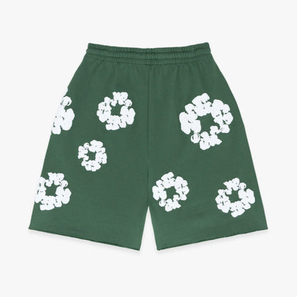 Denim Tears Shorts 'The Cotton Wreath' Green (FW23) [402-060-30] Casual Fashion Bottoms for Unisex Adult Mens Hypebeast - AVBL MRKT (2)