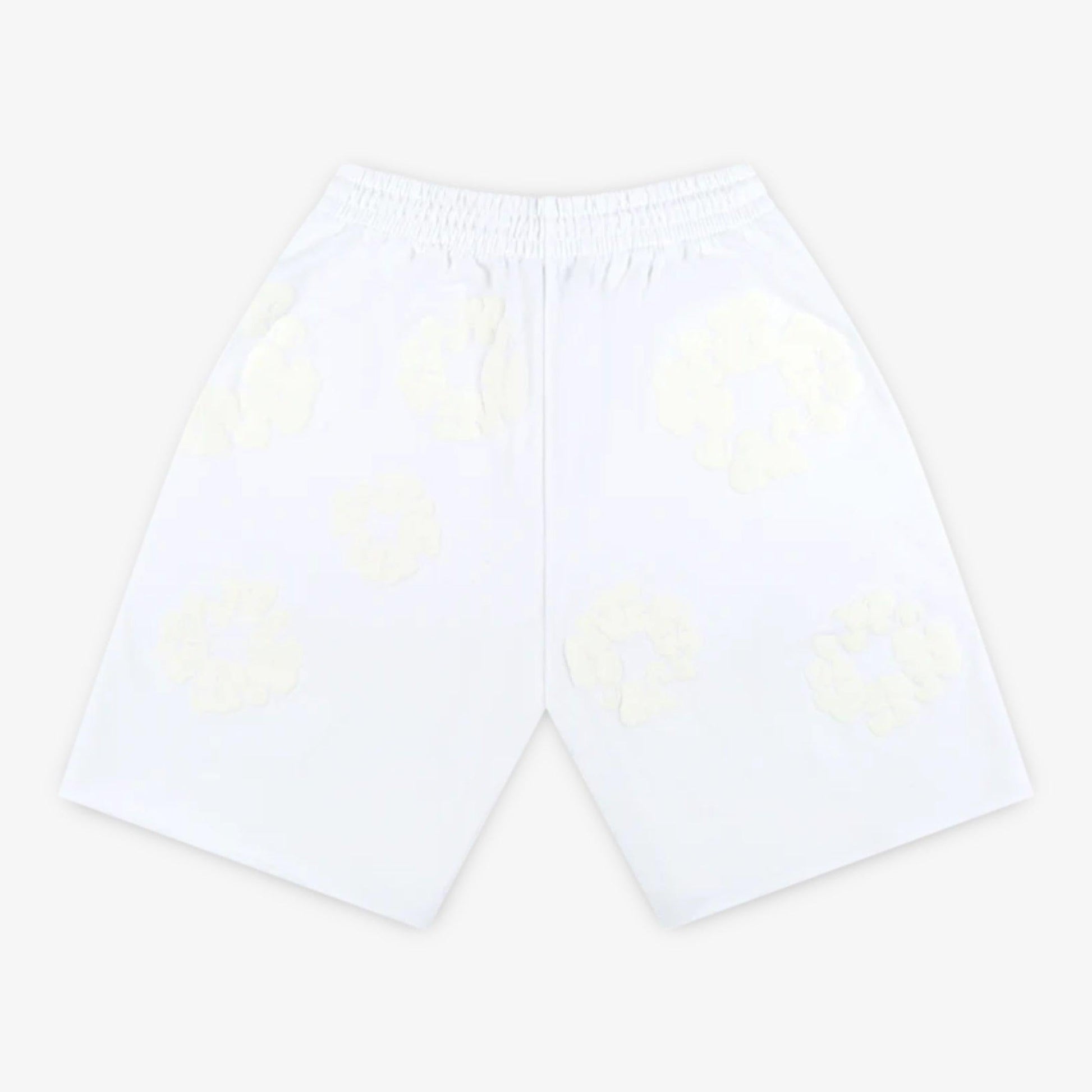 Denim Tears Shorts 'The Cotton Wreath Monochrome' White (SS24) [SS24CR007] Casual Fashion Bottoms for Unisex Adult Mens Hypebeast - AVBL MRKT (2)
