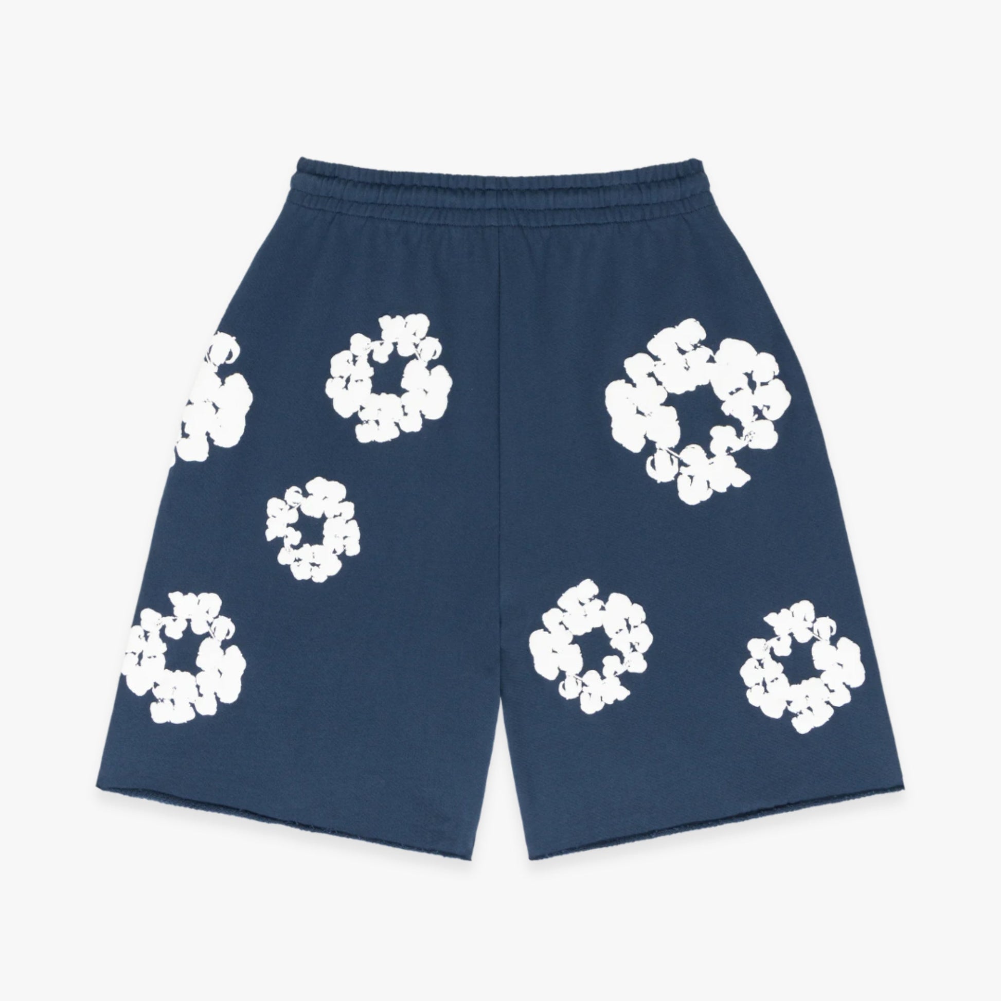 Denim Tears Shorts 'The Cotton Wreath' Navy Blue (FW23) [402-080-30] Casual Fashion Bottoms for Unisex Adult Mens Hypebeast - AVBL MRKT (2)