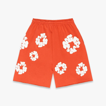 Denim Tears Shorts 'The Cotton Wreath' Orange (FW23) [402-090-30] Casual Fashion Bottoms for Unisex Adult Mens Hypebeast - AVBL MRKT (2)