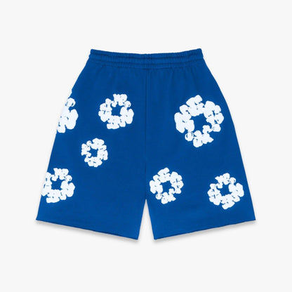 Denim Tears Shorts 'The Cotton Wreath' Royal Blue (FW23) [402-020-30] Casual Fashion Bottoms for Unisex Adult Mens Hypebeast - AVBL MRKT (2)