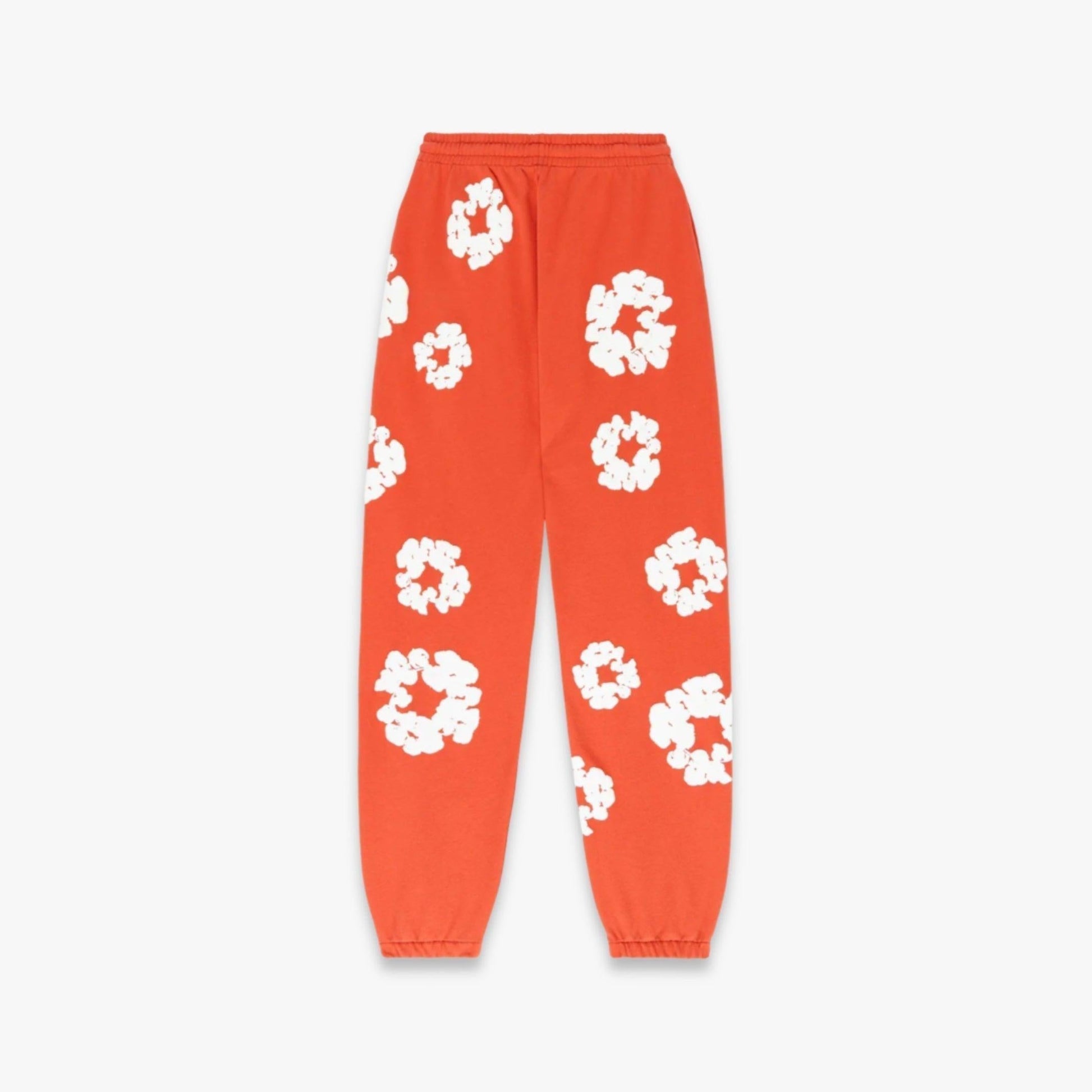 Denim Tears Sweatpants 'The Cotton Wreath' Orange (FW23) [401-090-30] Casual Fashion Bottoms for Unisex Adult Mens Hypebeast - AVBL MRKT (2)