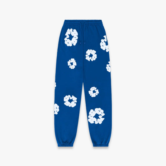 Denim Tears Sweatpants 'The Cotton Wreath' Royal Blue (FW23) [401-020-30] Casual Fashion Bottoms for Unisex Adult Mens Hypebeast - AVBL MRKT (1)