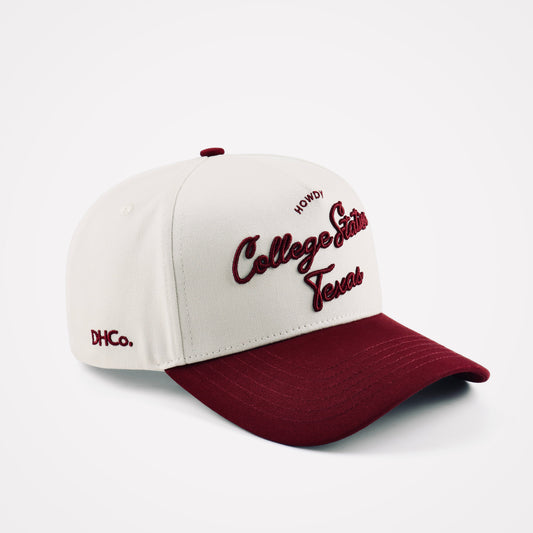 Destination Hat Co. The "College Station" Script Hat - AVBL MRKT (1)