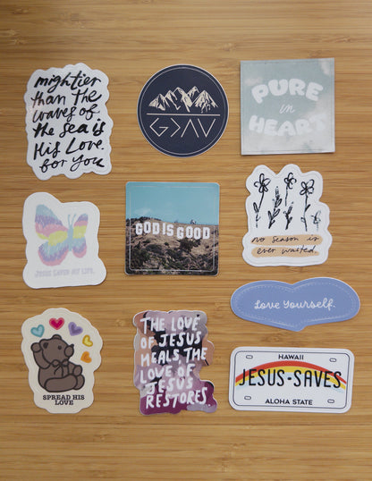 Elevated Faith 10 Random Stickers - AVBL MRKT (2)