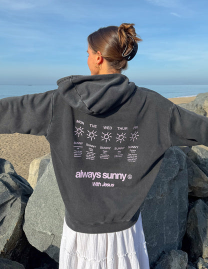 Elevated Faith Always Sunny With Jesus Unisex Hoodie - AVBL MRKT (5)