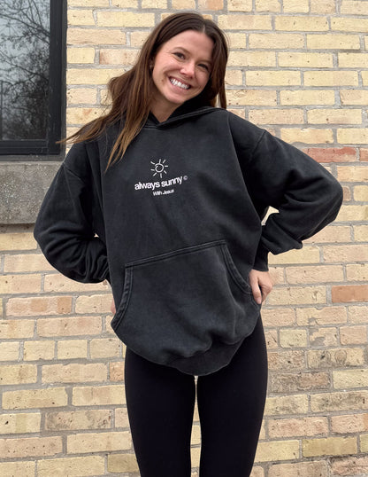 Elevated Faith Always Sunny With Jesus Unisex Hoodie - AVBL MRKT (6)