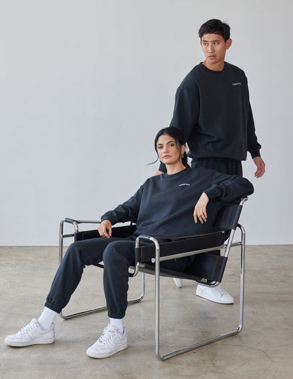 Elevated Faith Basics Black Unisex Crewneck - AVBL MRKT (2)