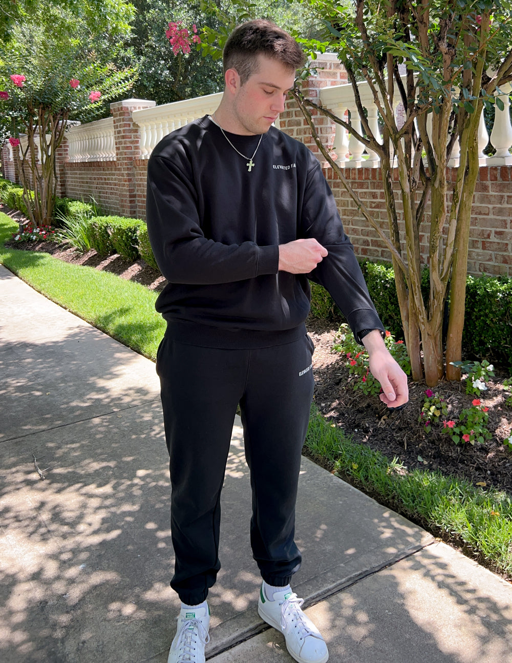 Elevated Faith Basics Black Unisex Crewneck - AVBL MRKT (3)