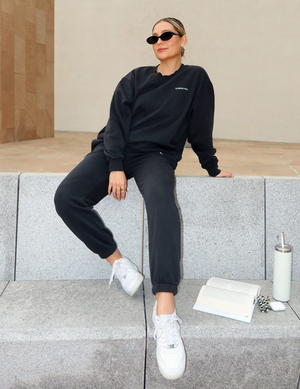 Elevated Faith Basics Black Unisex Crewneck - AVBL MRKT (4)