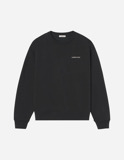 Elevated Faith Basics Black Unisex Crewneck - AVBL MRKT (5)