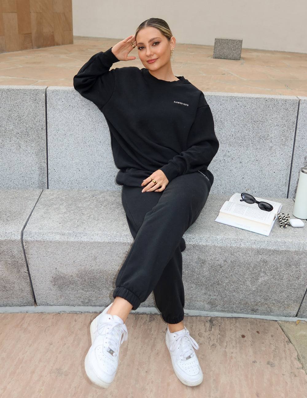 Elevated Faith Basics Black Unisex Crewneck - AVBL MRKT (5)