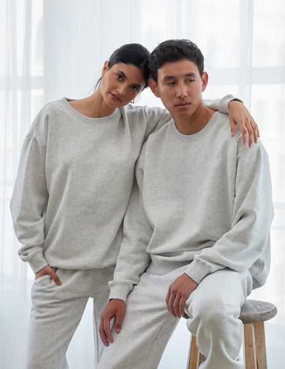 Elevated Faith Basics Cloud Grey Unisex Crewneck - AVBL MRKT (2)