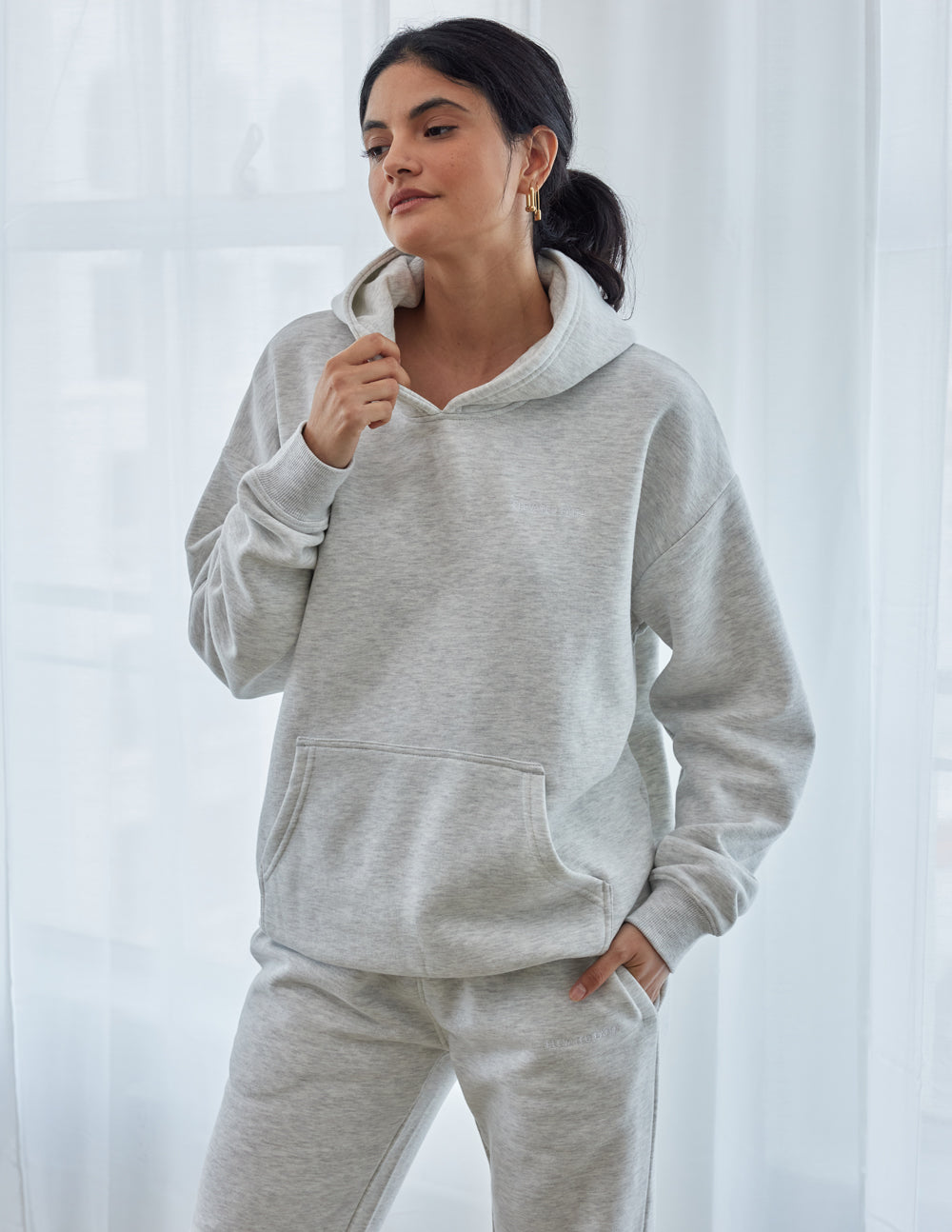Elevated Faith Basics Cloud Grey Unisex Hoodie - AVBL MRKT (2)