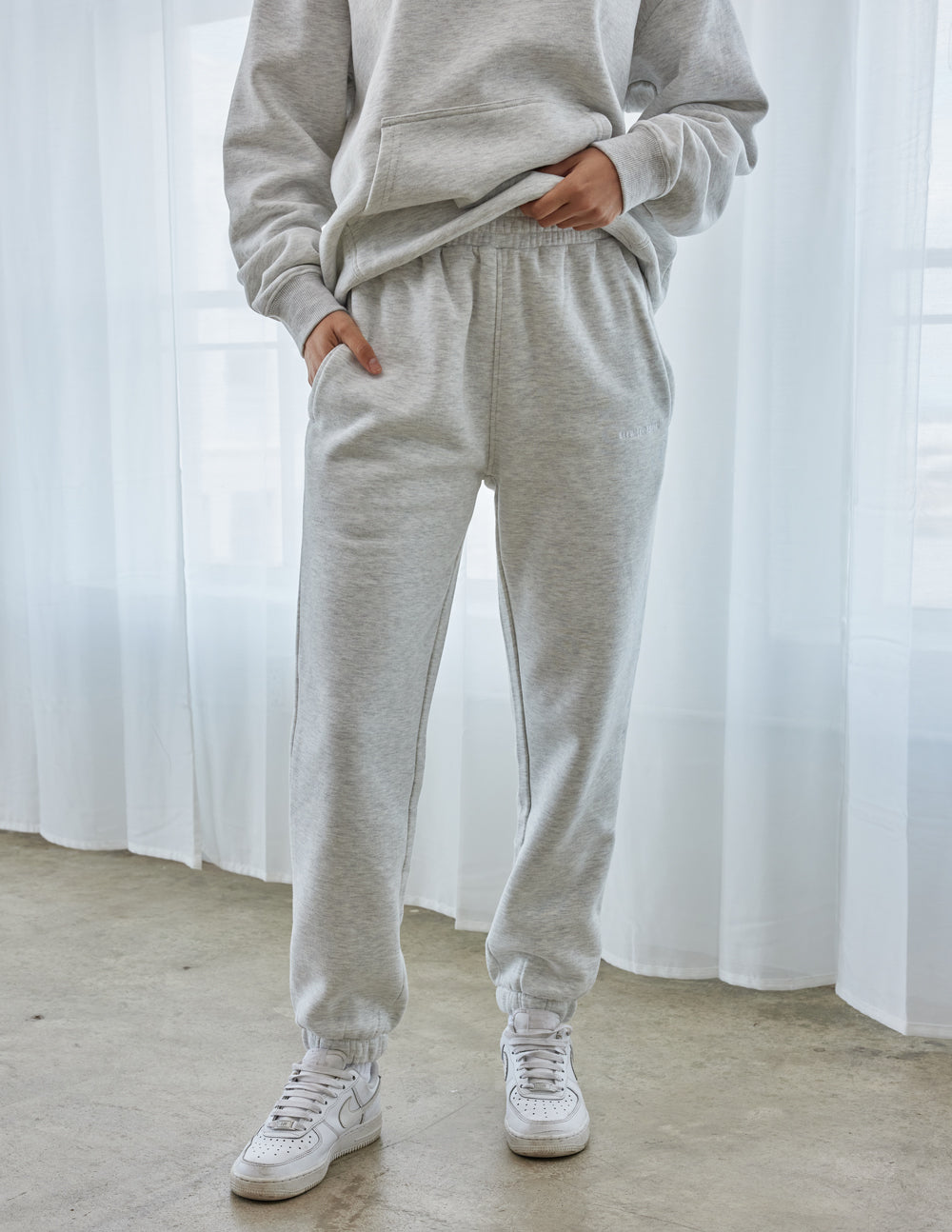 Elevated Faith Basics Cloud Grey Unisex Sweatpant - AVBL MRKT (1)